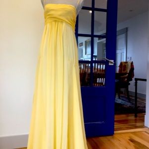 Buttercream Yellow flowing gown